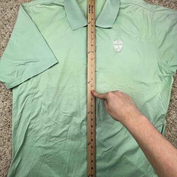 Peter Millar Green Polo Size XL Cotton Highlander Golf Course Club Mens S/S - Picture 6 of 9